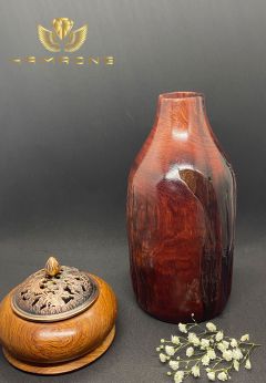 Bình gỗ lũa hương - Trang trí phòng khách sang trọng 