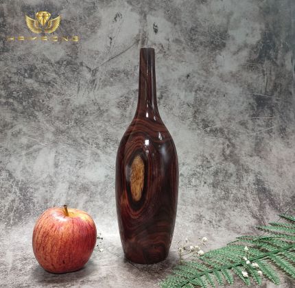 BÌNH HOA TÀI LỘC LŨA GỖ CẨM