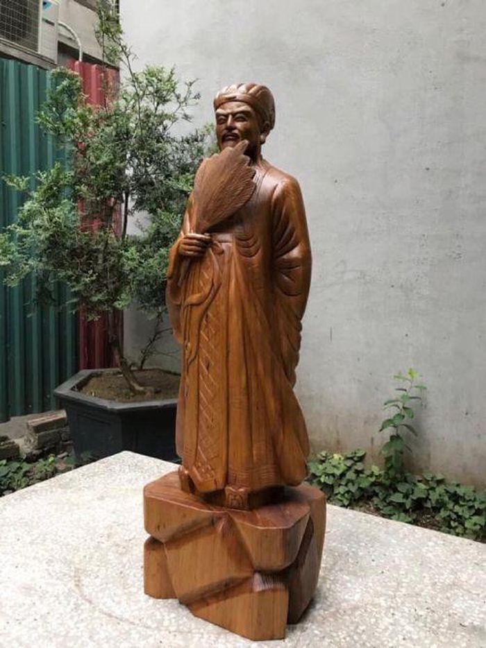 Tượng gỗ Gia Cát Lượng 2